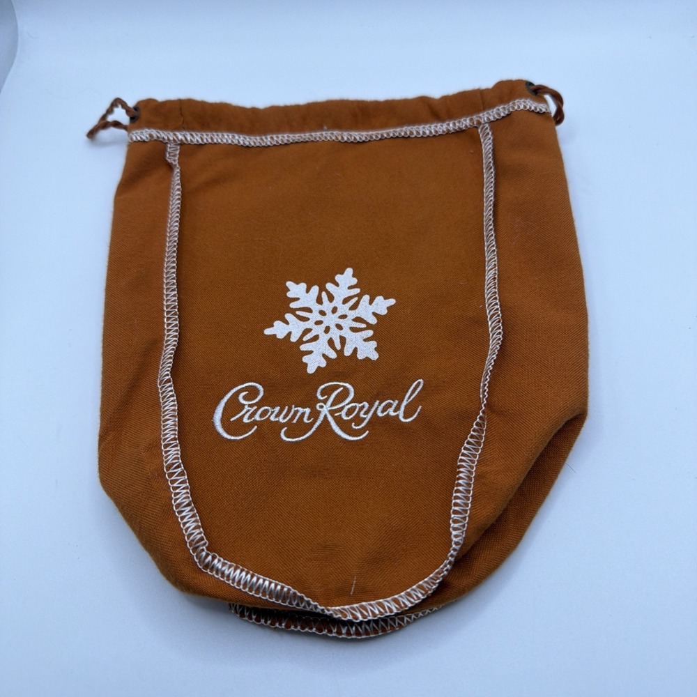 Orange Crown Royal Drawstring‎ Bag…Bag Only
